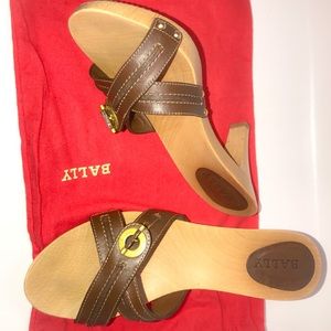 Bally Teakwood heels